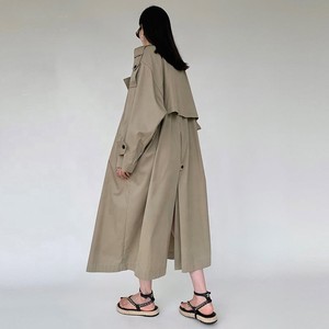 Women's Trench Coat Custom Logo Trench Coat Women Luxury Designer Long Trench Femme Women's <b>Winter</b> Trench Coat Wholesale OEM ODM - Product Image 2