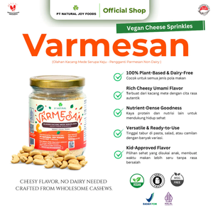 Poudre de parmesan végétal végétalien sans produits laitiers, à base de noix de cajou, saveur riche en umami pour pizzas, pâtes et salades 100g - Product Image 4