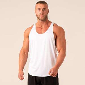 เสื้อกล้ามออกกำลังกายเนื้อผ้านุ่มสบาย ยืดหยุ่น ระบายอากาศได้ดี ผลิตจากผ้าสแปนเด็กซ์และผ้าฝ้าย รับผลิตแบบ OEM แบรนด์ส่วนตัว โรงงานผลิต ป้องกันการเกิดขุย แห้งเร็ว - Product Image 1