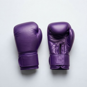 Guantes de Boxeo Transpirables de Piel Sintética PU Color Morado Yamu para Entrenamiento de Adultos con Correa de Muñeca Ajustable para Uso en el Gimnasio - Product Image 3