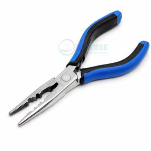 Alicates Multiusos de Acero Inoxidable de 6 Pulgadas para Extensiones de Cabello, Mango Azul y Negro, Duraderos, Ligeros y Reutilizables - Product Image 1