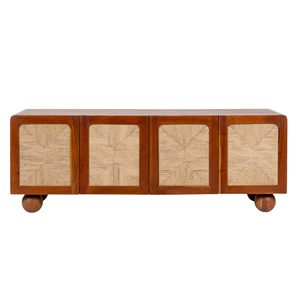 Wood <b>TV</b> <b>Unit</b> with Modern <b>Design</b> and Durable Solid Wood Construction Stylish Entertainment Center for Living Room Home Hotel - Product Image 3