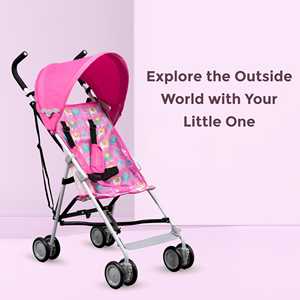 POLKA TOTS Cochecito Compacto para Recién Nacido Cochecito Plegable para Bebés EasyDrift Buggy Cochecito (Elephant Pink Color) - Product Image 6