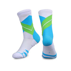 Chaussettes de basketball mi-mollet en gros, directement des usines, adaptées aux hommes et aux femmes, absorbant la transpiration - Product Image 2