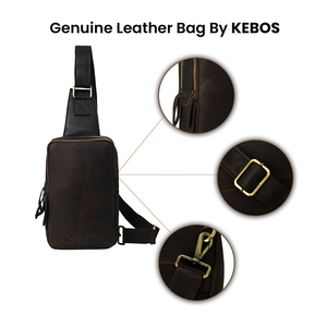 Genuine Leather Chest Bag for <b>Men</b> and Women Minimalist Stylish Design From Trusted Supplier - Product Image 6