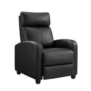 Poltrona Reclinabile Manuale Singola in Comoda Pelle PU per Spazi Ristretti - Product Image 4