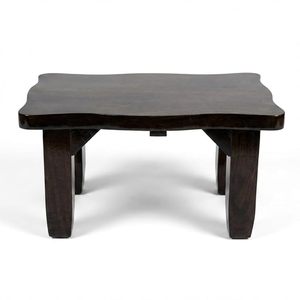 Table basse en bois massif, style rustique minimaliste, table d'appoint en bois pour salon - Product Image 3
