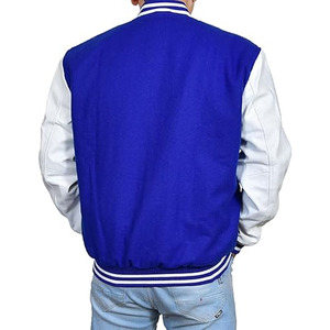 New Arrival Custom Leather Sleeve Varsity <b>Jacket</b> for <b>Men</b> and High Street Style Wholesale for Winter - Product Image 6