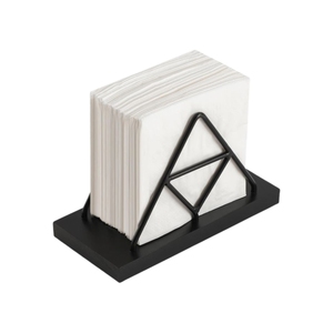 New Decorative Design Geometric Iron Napkin Holder With Matte <b>Black</b> Powder Coated Finished For Hotel Decor For Outdoor Decor - Product Image 4
