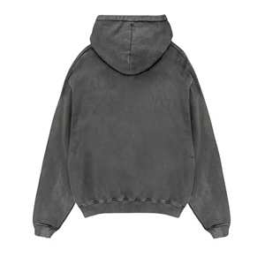 Sweat à capuche délavé à l'acide en coton épais, style vintage, personnalisable avec logo, streetwear, fabricant OEM - Product Image 4
