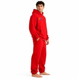 Traje de lana extragrande para hombre, diseñado con material de lana cálido, cómodo, de ajuste holgado, tacto suave y calor acogedor para uso casual. - Product Image 2