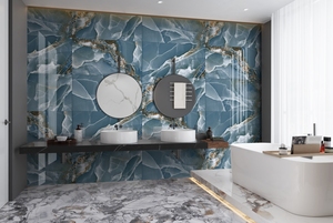 Carreaux de céramique en marbre craquelé 600x1200 HG, finition polie brillante, carreaux muraux décoratifs pour la conception et le développement immobilier, vente en gros - Product Image 6