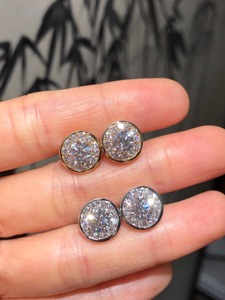 14K White Gold 1.60ct Round Lab Grown Diamond Stud <b>Earrings</b>, Elegant Minimal Diamond Studs for Everyday Wear Jewelry - Product Image 6