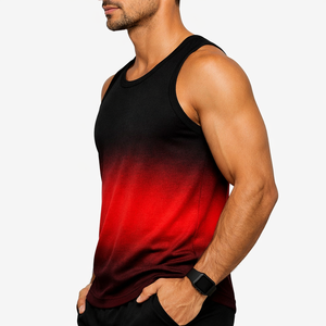 Débardeur de sport sans manches pour homme personnalisé OEM – Tissu extensible doux et respirant, design délavé moderne - Product Image 6