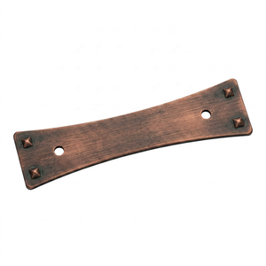 Designer Brushed Brass Cabinet Back Plate with Studs Modern Design Gold Finished Furniture Handle Hardware Home Office - Product Image 3