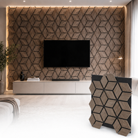 Panneau mural acoustique hexagonal, insonorisant, décoratif, pour bureau, studio, home cinéma, design mural