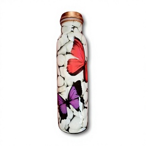 Factory Price Copper Water Bottle 500ml Premium Quality Eco-Friendly Dishwasher Safe Anti-corrosion Coating Tea Infuser Hand - Product Image 6