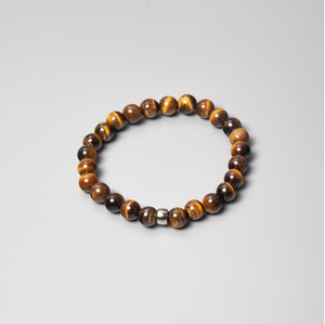 Natural Tiger Eye <b>Bracelet</b> Brown Tiger Eye <b>Beaded</b> <b>Bracelet</b> For Healing Reiki Energy Jewelry Wholesale 8mm - Product Image 4