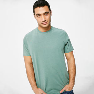 T-shirts pour hommes de style personnalisé, haute qualité, 100% coton, décontractés, unis, manches courtes, grande taille, tissu tricoté, impression numérique, en solde - Product Image 2