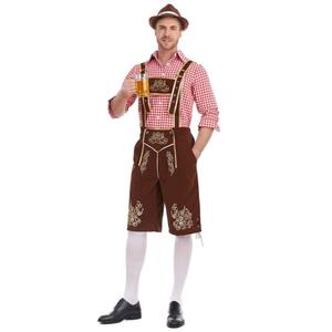 Auténticos pantalones de cuero bávaros para hombre – Traje de Oktoberfest con bordado vintage y acabado de primera calidad - Product Image 2