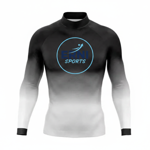 Rashguard de surf pour hommes à manches courtes, protection solaire UV, respirant, écologique, séchage rapide, pour la gym et la plage - Product Image 5