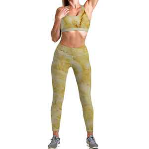 Ropa Deportiva para Mujer, Talla XL, Conjunto de Gimnasio y Fitness, Traje de Yoga de Talla Grande con Logotipo en la Cintura - Product Image 4