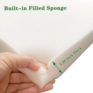 เบาะเก้าอี้เลานจ์กลางแจ้งชุด2ชิ้นอะไหล่เบาะรองนั่งเฟอร์นิเจอร์ลานสำหรับเก้าอี้นอน - Product Image 5