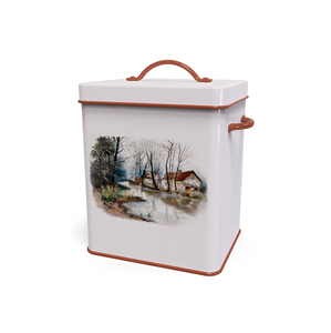 I Love Cows Metal Storage Containers Rectangle Shape Airtight Lids Kitchen Food Preservation Cartoon Design - Product Image 5