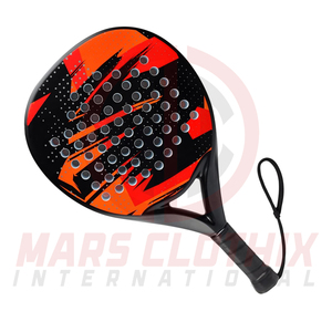 Raqueta de Pádel de Fibra de Carbono, Forma Redonda, Diseño Gráfico, Agarre Antideslizante, Uso en Exteriores, Ligera - Product Image 4