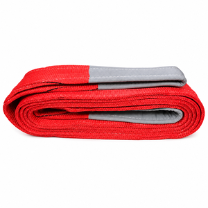 Sangle plate en polyester pour levage d'équipements lourds, 5 tonnes, boucles renforcées, haute performance, fabricant OEM - Product Image 6