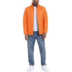 Veste d'hiver matelassée pour homme, coupe décontractée, à blocs de couleur, avec doublure isolante, fabrication directe usine, personnalisation OEM/ODM - Product Image 3