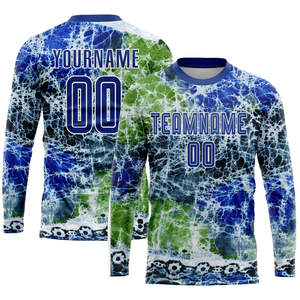 Men's Custom Graphic Goalkeeper Jersey Geometric Sublimation Long Sleeve Goalie Shirt For 2026 USA And Europe Market - Product Image 5