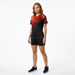 <b>Men's</b> Short Sleeve Sport T-<b>Shirt</b> <b>Black</b> <b>Red</b> Solid Sublimation Print Quick Dry Breathable Eco-Friendly Knitted Polyester O-Neck - Product Image 2