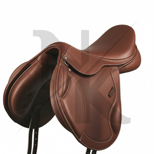 Selle d'équitation anglaise en cuir de vachette de qualité supérieure, siège ergonomique, confort du cavalier, produits d'équitation anglaise en provenance d'Inde - Product Image 2