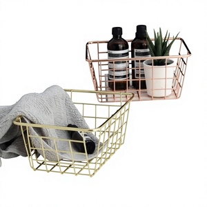 High Quality Metal Wire Mini Basket Kitchen Organizer with Handles Eco-Friendly <b>Vegetable</b> Storage Rack <b>Stand</b> for Home Use - Product Image 1