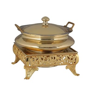 Hotel & Restaurant Supplies Metal Chafing Dish Food <b>Buffet</b> <b>Warmer</b> Catering Equipment Chafing Dish by Indian Exporters - Product Image 1