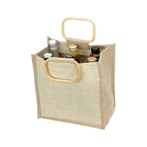 Wholesaler Mini Wine Bottle <b>Bag</b> <b>Cheap</b> Price Jute Wine Promotional <b>Bag</b> Christmas Jute Wine Bottle <b>Bag</b> - Product Image 1