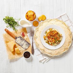 Cesta Redonda de Bambú Tejida para Servir |   Plato Ecológico para Exhibición de Alimentos en Restaurantes, Cocina y Picnic - Product Image 4