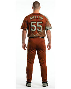 Ensemble de maillots de baseball personnalisés pour hommes, impression sublimée, tissu respirant, manches courtes, uniforme, pantalon, toutes saisons, taille adulte - Product Image 4