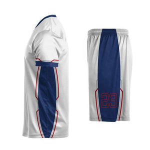 Ensemble d'uniformes de volley-ball unisexes personnalisés, 100% polyester, maillot sublimé, shorts à taille élastique, respirant, col en V, vêtements de sport en mesh - Product Image 4