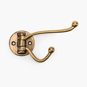 Gancho Doble de Zinc y Latón Estilo Rústico Retro para Montaje en Pared, Decoración para Baño o Dormitorio - Product Image 6