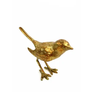 Handmade Brass Bird Sculpture <b>Figure</b> Traditional Animal Decor for Tabletop Living Room Display - Product Image 1
