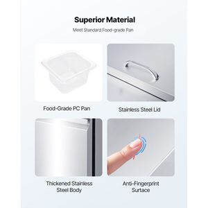 48\" Commercial Kitchen Refrigerator 12.5 Cu. Ft Sandwich Prep Refrigerated <b>Table</b> Mega Top Food Prep <b>Fridge</b> for 18 Pans Cutting - Product Image 5