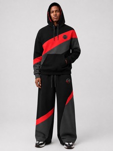 Athletic Men Tracksuit Set Lightweight <b>Zip</b> <b>Up</b> <b>Jacket</b> with Matching Jogger Pants Training Fitness Running Sportswear Suit - Product Image 1
