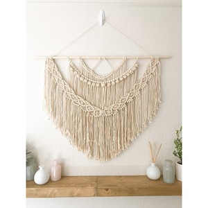 Tapiz de Macramé de Madera de Sheesham al por Mayor |   Tapiz de Yute Hecho a Mano - Product Image 2