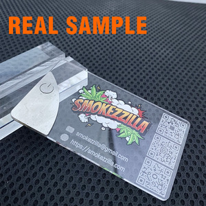 Tarjetas de Visita Personalizadas de Acrílico Transparente con Luz LED, Logotipo Personalizado, Impresión UV, Laminación de Película, Fabricante OEM al por Mayor - Product Image 2