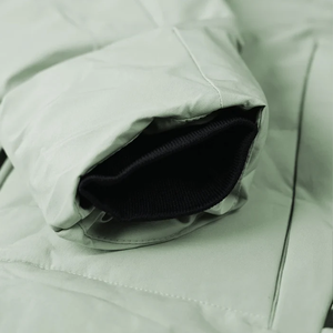 Veste matelassée à capuche pour homme, coupe-vent, color block, manteau d'hiver décontracté, coupe régulière, fermeture éclair, rembourrage en polyester - Product Image 3