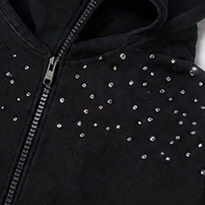 Cagoules à strass pour hommes, service OEM, meilleures ventes, prix de gros abordable, 100% coton, basiques - Product Image 6