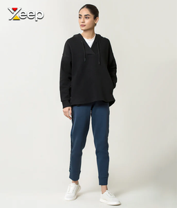 XEEP Customize Winter Casual <b>Jersey</b> Heat-Transfer Printed Knitted Hooded Hoodies Men Front Logo Pocket Breathable Quick-Dry - Product Image 2