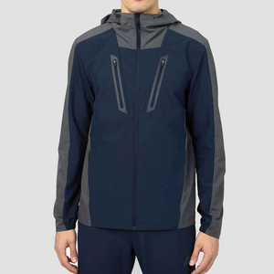 Wholesale Colorblock Windbreaker Tracksuit <b>Lightweight</b> Polyester <b>Running</b> <b>Jacket</b> And Jogger Set Sportswear Manufacturer - Product Image 3